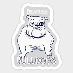 Defunct Philadelphia Bulldogs Football Sticker